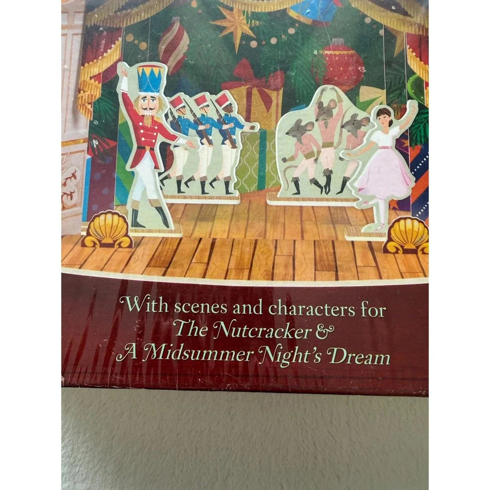New Usborne Slot Together Theater w/Book 79 Piece Set Nutcracker Midsummer Night